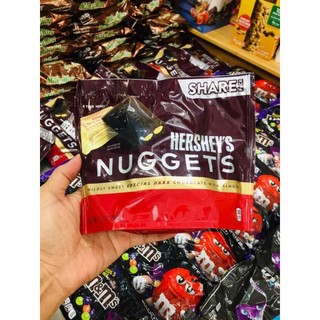  Socola đen hạnh nhân Hersheys Nuggets Almonds Special Dark của Mỹ vừa ngon vừa bổ dưỡng 