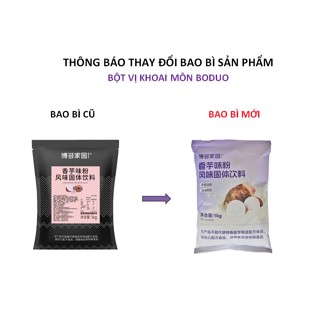 Bột Khoai Môn Boduo | Nguyên Liệu Pha Chế Trà Sữa Khoai Môn, Túi 1kg | TENTEN