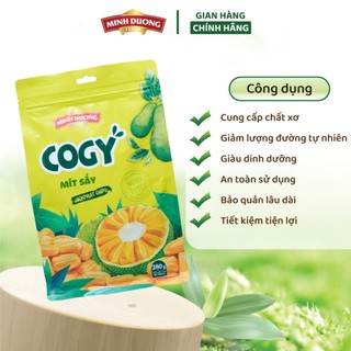 Mít sấy Minh Dương Food 260g,130g vị tự nhiên giòn tan thơm ngon ăn vặt tiện lợi tốt cho sức khỏe