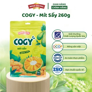 Mít sấy Minh Dương Food 260g,130g vị tự nhiên giòn tan thơm ngon ăn vặt tiện lợi tốt cho sức khỏe