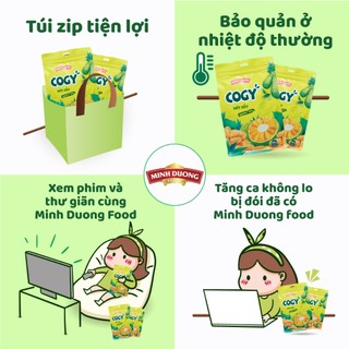 Mít sấy Minh Dương Food 260g,130g vị tự nhiên giòn tan thơm ngon ăn vặt tiện lợi tốt cho sức khỏe