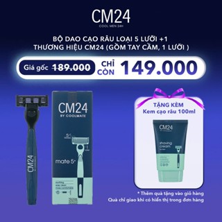 Bộ dao cạo râu loại 5 lưỡi +1 thương hiệu CM24 (Gồm tay cầm và 1 lưỡi)