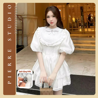 Đầm tiểu thư tay bồng xếp tầng, đầm thiết kế tiểu thư sang chảnh ARI DRESS pierrestudio