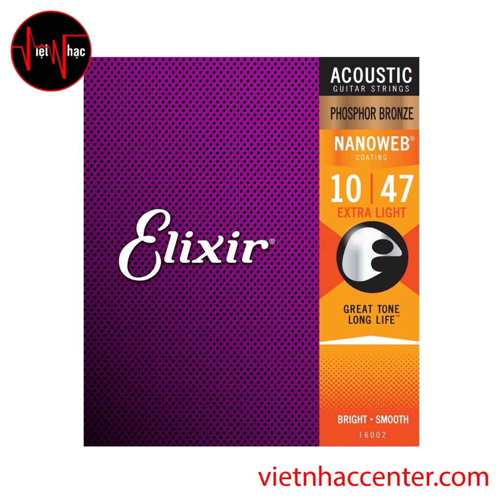 Dây Acoustic ELIXIR 16002 Phosphor Bronze 10/47