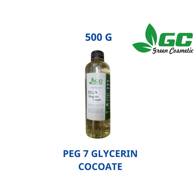 [HCM] PEG 7 glycerin cocoate - chất làm mềm, dưỡng ẩm da, tóc trong dầu gội, sữa tắm - Greencosmetic