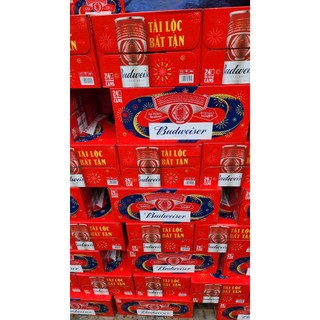 Thùng 24 lon bia Budweiser 250ml