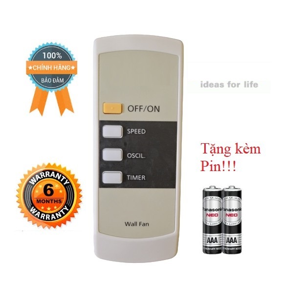 Điều khiển quạt treo tường Pa_na_so_nic các dòng F409M- Hàng mới XỊN 100% tặng kèm Pin