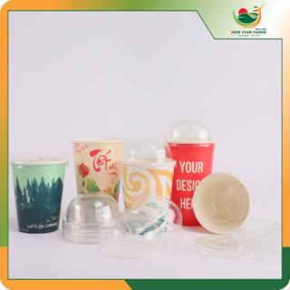 Nắp nhựa đậy ly giấy - Lốc 50 cái phi 90