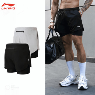 Quần Short Nam LN 2 Lớp Thể Thao Mềm Mại Training -Tập Gym- Chạy Bộ - Bơi - Đạp Xe - 5IN2LOP