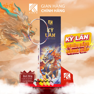 Vợt cầu lông KUNO Kỳ Lân tấn công, trọng lượng 4U full carbon cao cấp được gia cố 2 lần chắc chắn