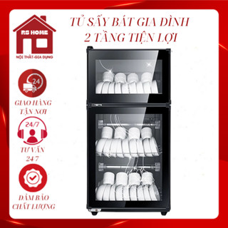 Tủ sấy chén bát 2 tầng 98lít khử khuẩn diệt trùng cao cấp - Máy sấy bát đĩa gia đình tiện lợi