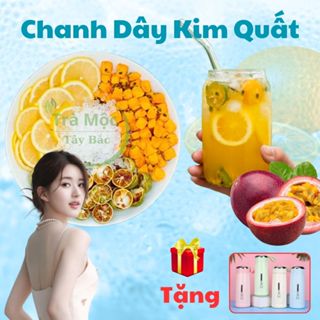 Trà Chanh Dây Kim Quất (TẶNG CỐC DA - BÌNH) Detox trắng da giảm cân mỡ Triệu Lộ Tư Bổ Sung Vitamin C Giải Nhiệt Hiệu Quả