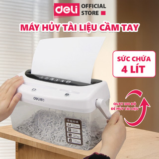 Máy Hủy Tài Liệu Mini Deli - Chính Hãng Nhỏ Gọn, Dễ Dàng Sử Dụng Phù Hợp Cho Văn Phòng, Doanh Nghiệp