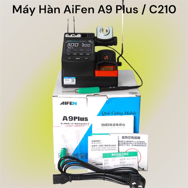 Máy hàn Aifen A9 PLus mẫu mới 2024 kèm 3 mũi hàn C210