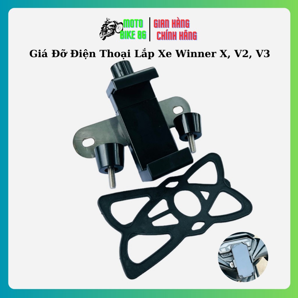 Giá Đỡ Kẹp Điện Thoại Gắn Xe Máy Winner X V2 V3 Lắp Như Zin