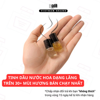 [Lưu hương 12h] Tinh dầu nước hoa Natural Gior dạng lăn mini 2ml, trên 30 mùi nước hoa Pháp nam nữ.