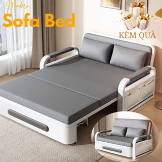  Giường sofa gấp gọn thành ghế đa năng bọc vải nano cao cấp,sofa giường thông minh gấp gọn thành ghế có hộc đồ 