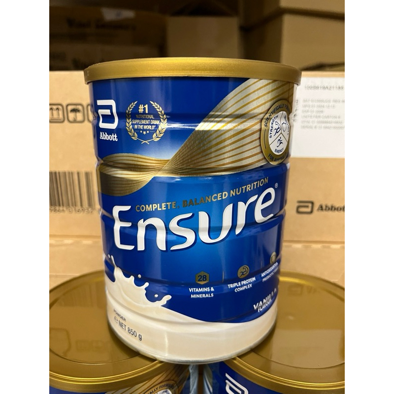 Combo 1 thùng 6 lon - Sữa bột Ensure Úc Hương vanilla hộp 850g mẫu mới nhất