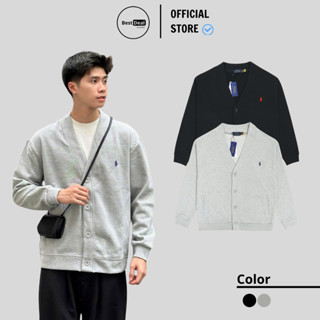 Áo Cardigan Ralphlauren Thêu Ngựa, Áo Khoác Nam Nữ, Vải Nỉ Chân Cua Cao Cấp [Ảnh thật]