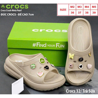 Dép Crocs Classic Clog Crocs Nữ - Sadal Xăng đan đế cao 7cm