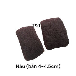 Len cột tóc màu đen mã 035 ( bản 4-4.5cm)