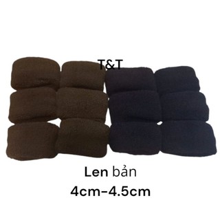 Len cột tóc màu đen mã 035 ( bản 4-4.5cm)