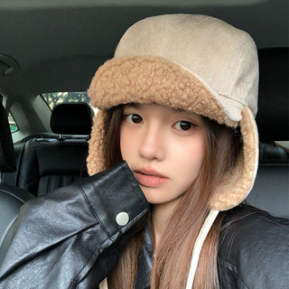 Mũ trùm đầu bịt tai lót lông đội được 2 mặt giữ ấm cho cực tốt cho mùa đông