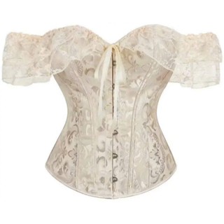   Có Sẵn  Áo Corset Trễ Vai định hình có in họa tiết Áo ngực lệch vai gợi cảm có thể điều chỉnh kích cỡ phía sau 