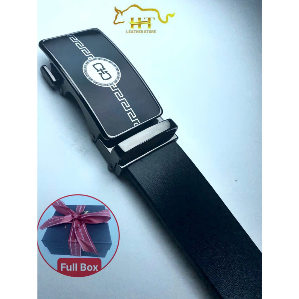 Thắt lưng nam HT LEATHER STORE – HT17 dây nịt nam da bò cao cấp từ nguyên tấm, mặt khóa tự động khôn