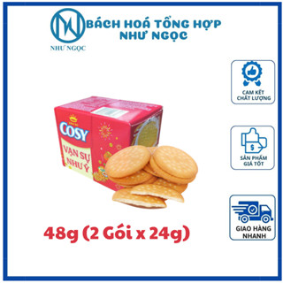 Bánh Quy Sữa Cosy Marie Hộp 48g (2 Gói x 24g) Trang Trí Tháp Bánh Tết 2025 - HỘP LẺ
