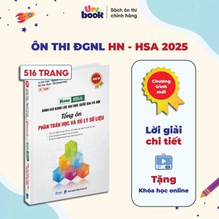   HSA- ĐGNL HN 2025  Sách ôn thi đánh giá năng lực Đại Học Quốc Gia Hà Nội- Uribook 