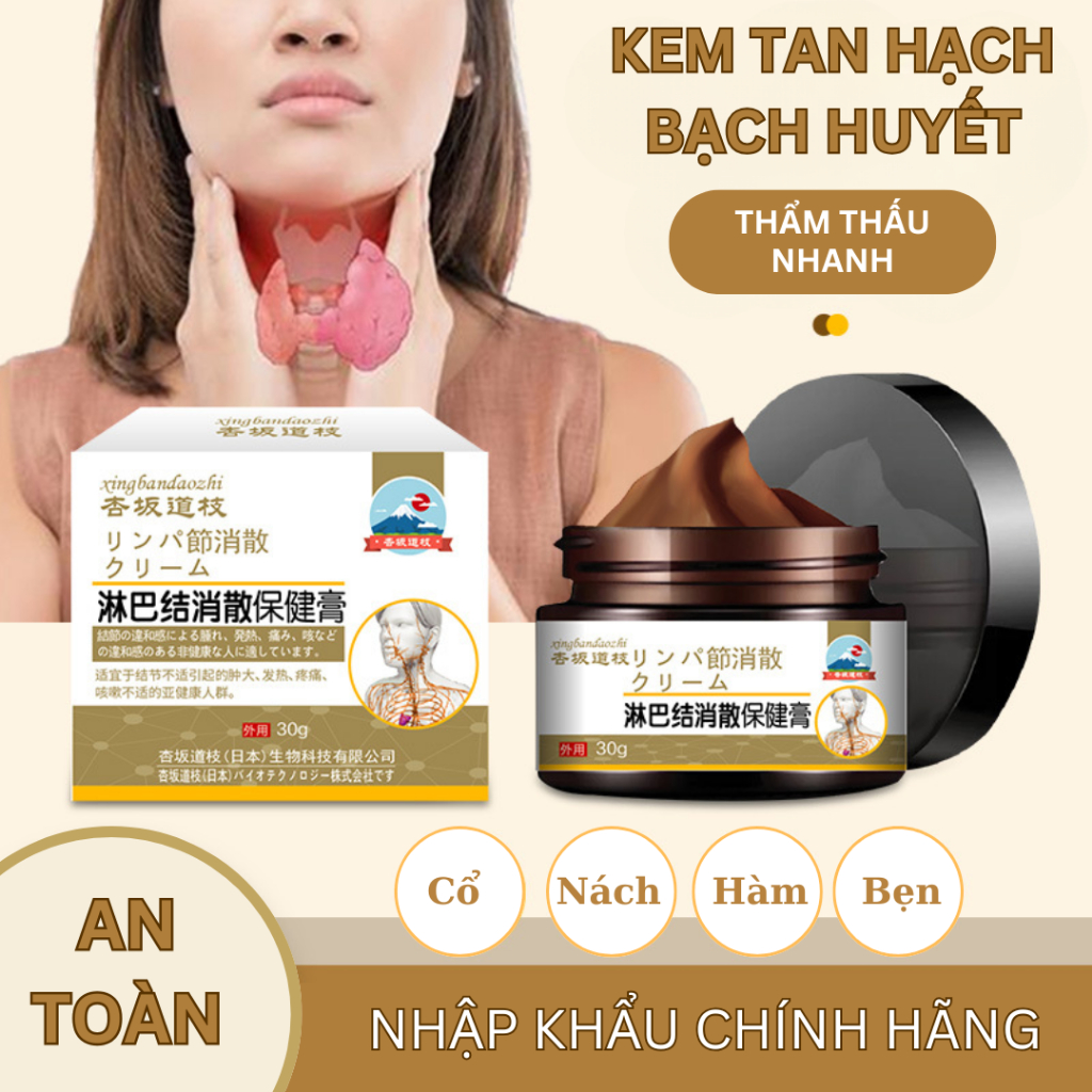 Kem tan hạch bạch huyết SHIXENDO Nhật Bản Giảm U Hạch, Giảm Sưng, Giảm Đau