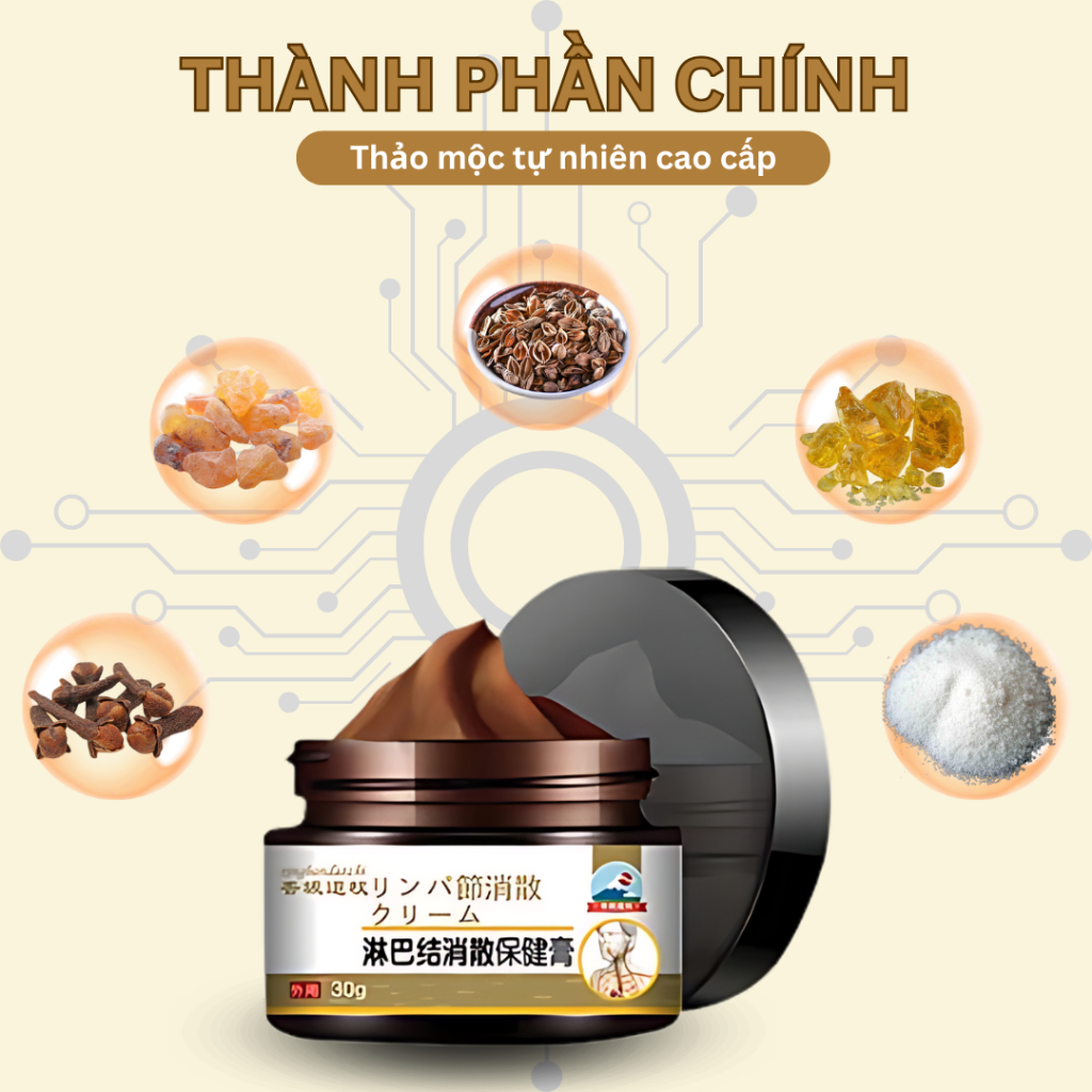 Kem tan hạch bạch huyết SHIXENDO Nhật Bản Giảm U Hạch, Giảm Sưng, Giảm Đau