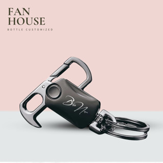 Móc khoá đa năng 5in1 móc chìa khóa xoay Spinner giảm căng thẳng Fan House khắc tên, SĐT lên móc khóa tránh mất