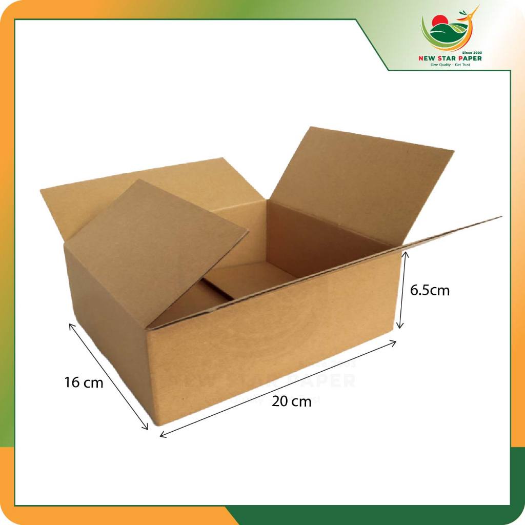 20x16x6.5cm - Combo 20 thùng giấy carton