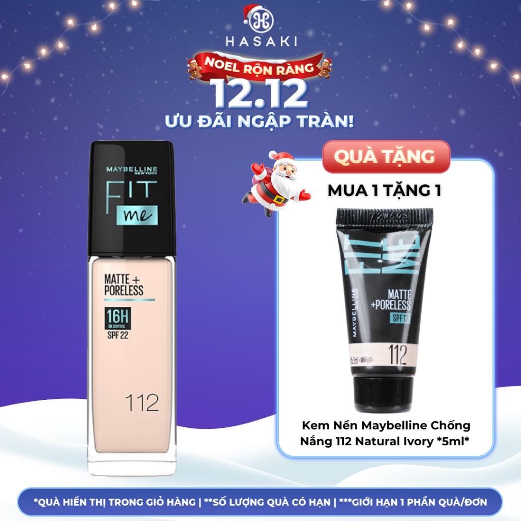 Kem Nền Maybelline Mịn Nhẹ Kiềm Dầu Chống Nắng Fit Me Hasaki Sản Phẩm Chính Hãng