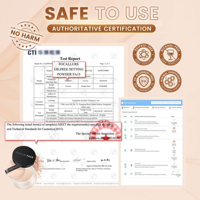 Focallure Combo 3 Món Makeup Mặt Kem Lót Dưỡng Ẩm + Cushion Hỗ Trợ Che Phủ + Phấn Phủ Kiềm Dầu | BigBuy360 - bigbuy360.vn