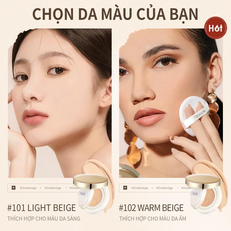 Focallure Combo 3 Món Makeup Mặt Kem Lót Dưỡng Ẩm + Cushion Hỗ Trợ Che Phủ + Phấn Phủ Kiềm Dầu | BigBuy360 - bigbuy360.vn