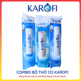 Combo Lõi Lọc Thô 123 Karofi Hàng Chính Hãng Dùng Cho Các Máy Lọc Nước RO Giúp Ngăn Ngừa Cặn Bẩn, Tạp Chất,Tảo Rêu...