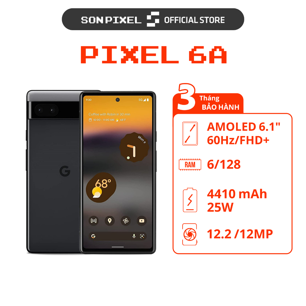 Điện Thoại Google Pixel 6A Bản Lock, SonPixel