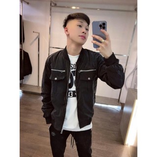 Áo Khoác Trần Bông DSQ 346 Họa Tiết Trần Trám 3 Lớp Khóa Túi Hộp Chất Liệu Gió 3 Lớp Thời Trang Nam Phù Hợp Cho Nam