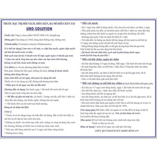 XỊT HÔI NÁCH , HÔI CHÂN  URO SOLUTION