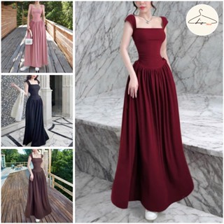Đầm Body 2 Dây Bản To, Rút Eo Dáng Dài Xòe Sang Trọng Phù Hợp Đi Tiệc,Đi Chơi