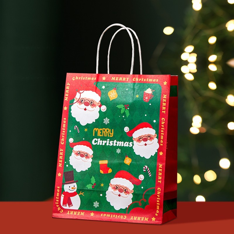 (21 x 11 x 27cm) Túi Giấy Gói Qùa, Túi Giấy Đựng Quà Sinh Nhật, Tặng Phẩm, Túi Giấy Noel, Tết
