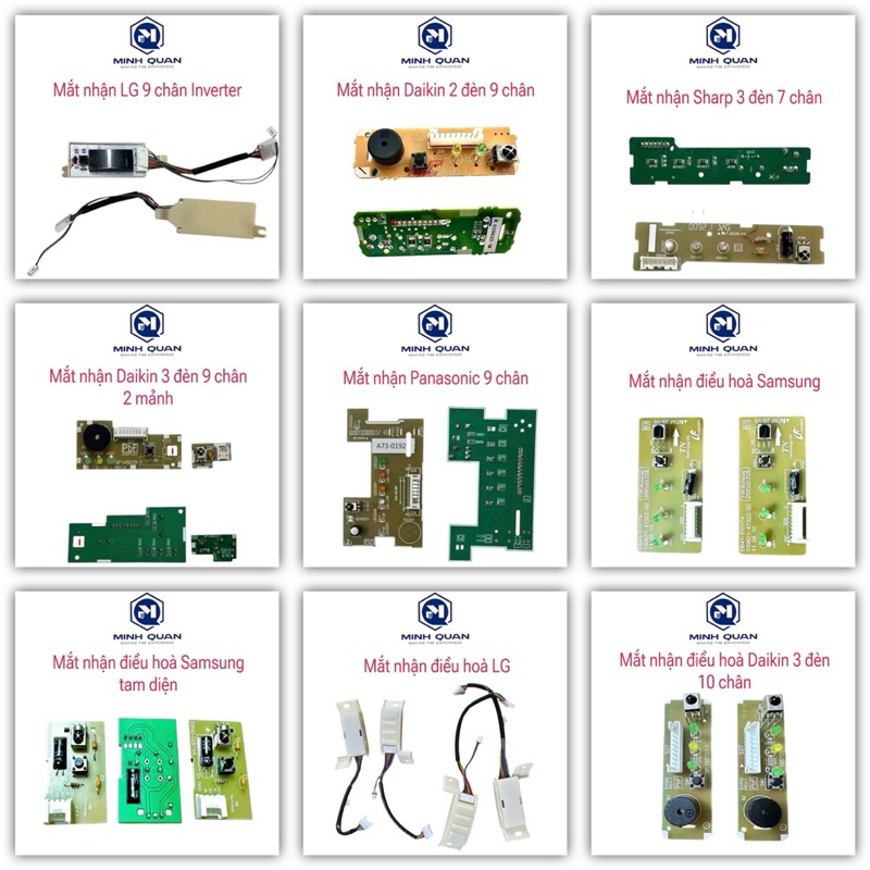 Mạch mắt nhận điểu hoà Daikin LG Samsung - Board nhận tín hiệu máy lạnh