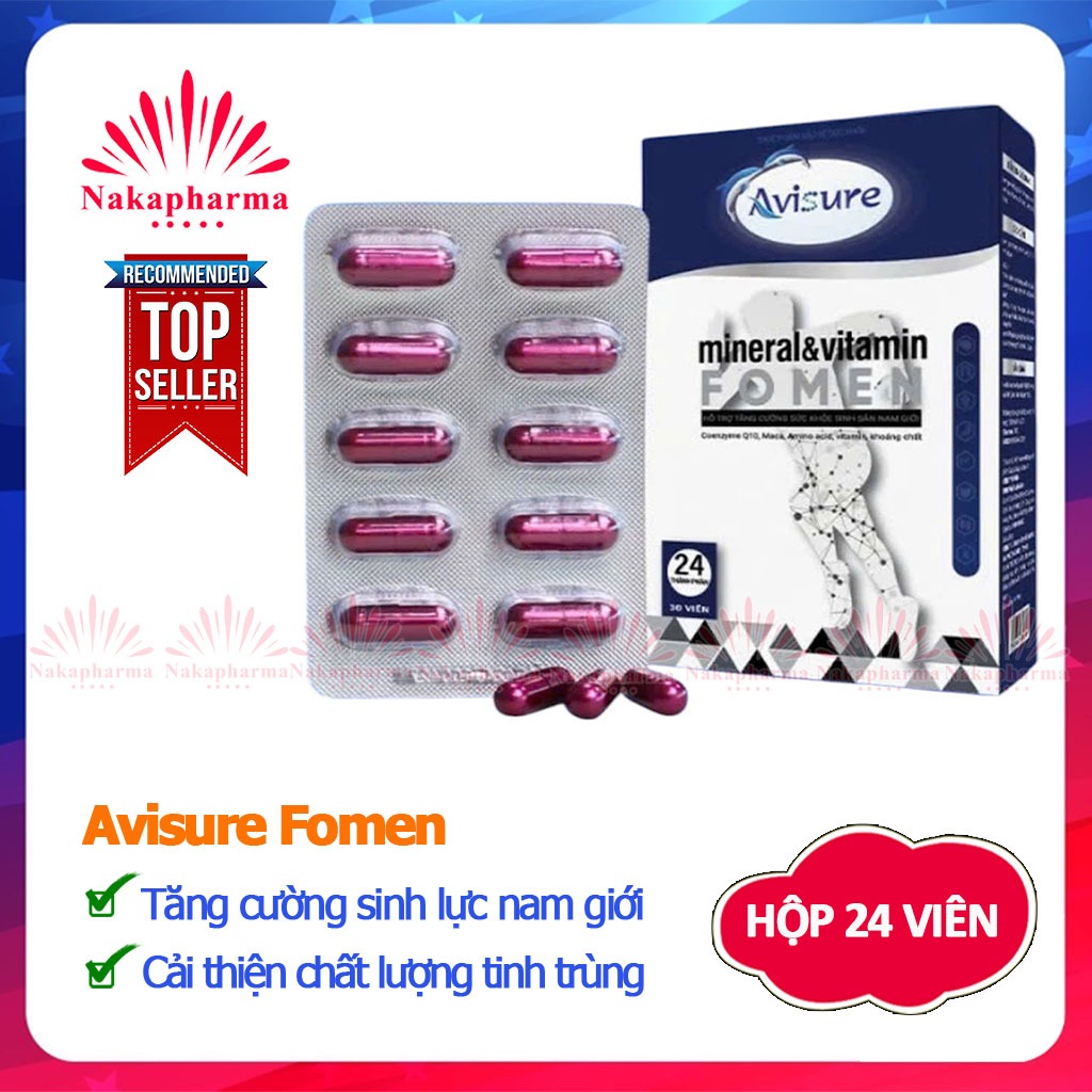 [CHÍNH HÃNG] Avisure Fomen - Tăng cường sức khỏe sinh sản nam giới
