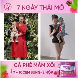 Cà Phê Mâm Xôi Giảm Cân Raspberry Coffee Chính Hãng Hộp 15 Gói - hàng chấm tem