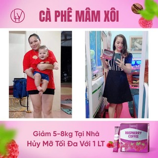 Cà Phê Mâm Xôi Giảm Cân Raspberry Coffee Chính Hãng Hộp 15 Gói - hàng chấm tem