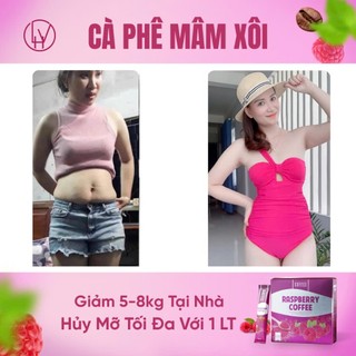 Cà Phê Mâm Xôi Giảm Cân Raspberry Coffee Chính Hãng Hộp 15 Gói - hàng chấm tem