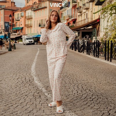 BỘ KATE DÀI CAO CẤP KẾT HỢP GIỮA SỢI RAYON VÀ SỢI COTTON VỚI HỌA TIẾT BÔNG NHÍ NHẸ NHÀNG CHÀO XUÂN BKD090W41